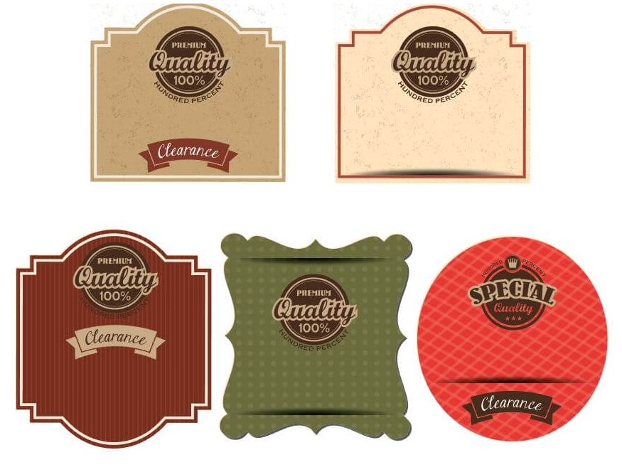 CUSTOM SHAPE LABELS